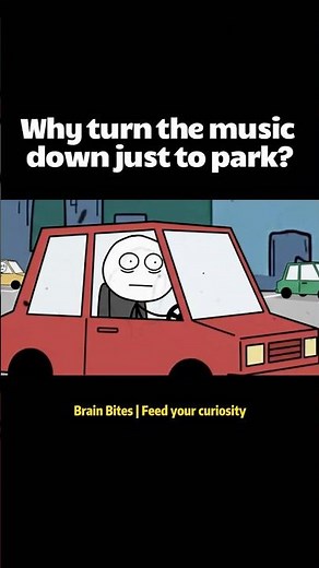 Why You Turn the Music Down to "See" Better #funny #fyp #facts #foryou #psychology #life #driving