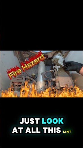 Dryer Fire Hazard #appliancerepair #diy #appliances