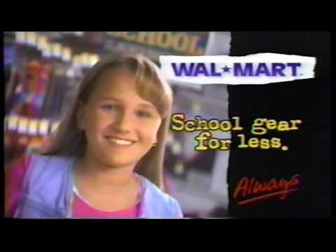Walmart - Tv commercial - 1995 - Back to school