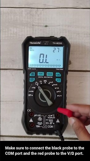 How to Measure Resistance with the Themisto TH-M200 Multimeter | Step-by-Step Tutorial
