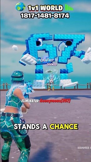 HOW TO GET THE 67 GUN IN 1V1 WORLD FORTNITE