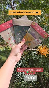 Christmas Gift of Seeds are back and with two new additions; Xmas Blooms and Christmas Native Daisies. A gift card (with space on the back to write your message) and pack of seeds combined. Perfect for teacher gifts, secret Santa gifts, corporate gifts and for friends and family near and far. Purchase any 10 or more and receive 10% off at checkout. Shop now: https://littleecoshop.com.au/collections/cards-and-wrapping | Little Eco Shop