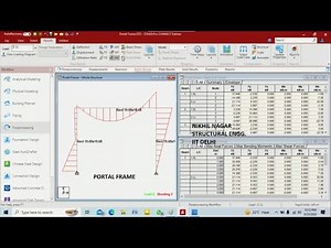 04. Portal Frame Analysis and Design in Staad Pro [ IIT Delhi ]