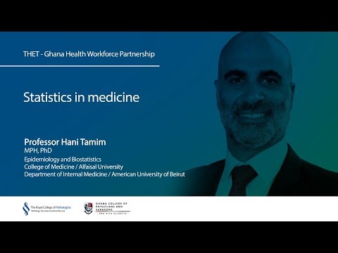 25. Statistics in medicine – Professor Hani Tamim