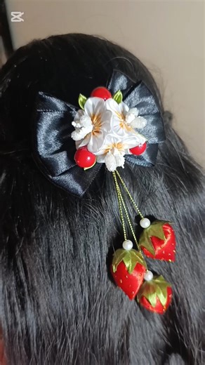 From Ribbons to Magic – The Final Hairpin Assembly 🎀🌷 #diy #handmadeseller #smallbusiness#ribbonwork