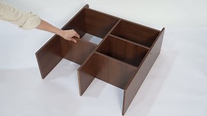 Movable Filing Cabinet on Wheels, Premium Bookcase with Storage Shelf, Mobile Printer Stand, Sturdy Display Cabinet, Multipurpose Shelf Display Rack for Home Office (Dark Walnut)