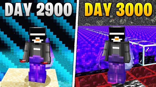 Survived 3,000 days in hardcore Minecraft with record-breaking feats