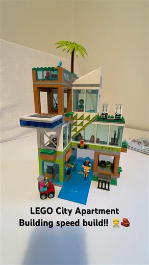 Let’s build the Apartment Building! LEGO City 60365 🏠🏢 #lego #shorts #youtubeshorts #viral