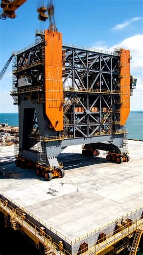 World’s Largest Offshore Structure Being Moved AI