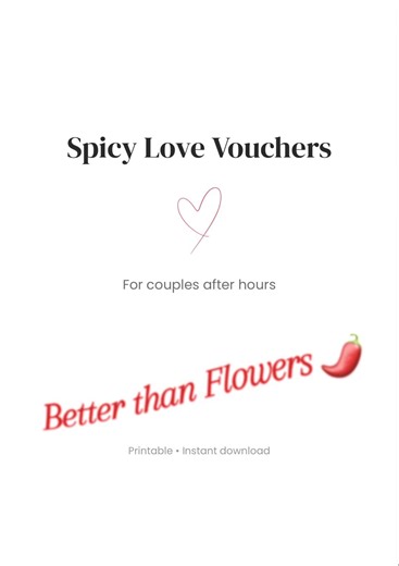 A Valentine gift you’ll both enjoy 🌶️ Printable • Instant download Link in bio #valentineprintable #etsyprintable #valentinegiftideas