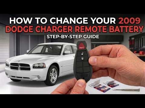 How to change your 2009 Dodge Charger 3 button remote battery