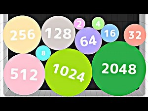 2048 BALL MERGE 3D - Asmr Gameplay (Colorful Balls Evolution, Level Up Jelly Suika 2048)