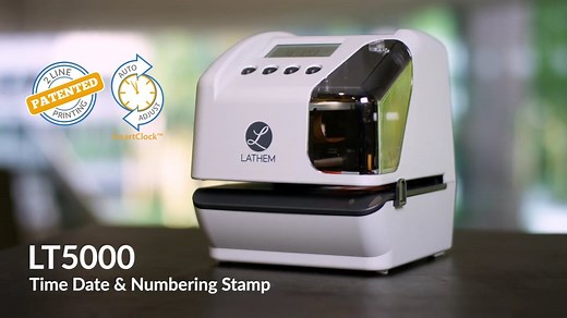 Lathem LT5000 Electronic Time Date & Numbering Stamp