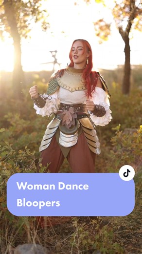 Fun Female Knight Armor Dance Bloopers | Cosplay Behind the Scenes