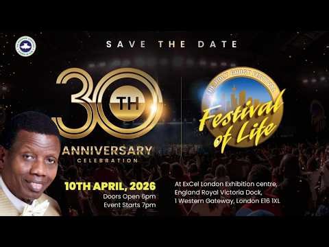 RCCG FESTIVAL OF LIFE 2026, LONDON - UK