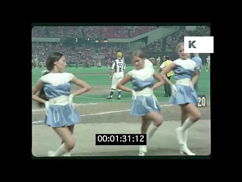 1970s American Football Cheerleaders, HD from 35mm