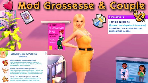 Désir d'être parent, ados enceintes, fausses couches, garde partagée... mod ultime de grossesse et couple pour les Sims 4 ! - Mod Sims 4