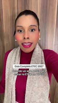 Quando vai acontecer o Vestibulinho ETEC 2027: Datas PREVISTAS da prova da ETEC do fim do ano