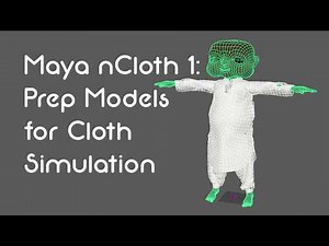 Maya nCloth 1: Model Prep and Creation English