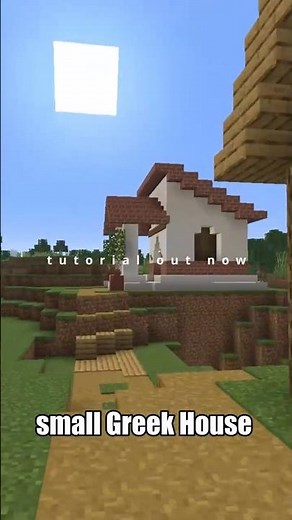 How to build a small Greek house in Minecraft
