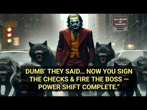 DUMB’ THEY SAID… NOW YOU SIGN THE CHECKS & FIRE THE BOSS — POWER SHIFT COMPLETE.”