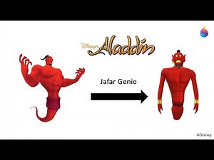 Paint 3D Tutorial: Jafar Genie ~ Aladdin (1992)