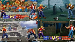 Blue Mary vs Terry intros especiales varios KOF Intros especiales que salen al enfrentarse Blue Mary y Terry Bogard en KOF 97, 98, 99, 2000, 2001, 2002, 2003 y XI. | KOFNODEAD