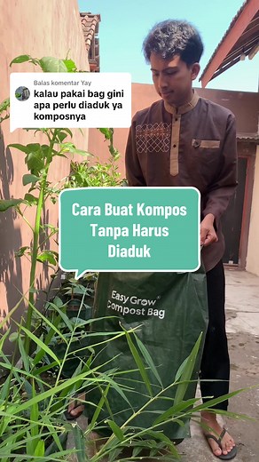 Membalas @Yay Cara buat kompos tanpa harus diaduk didalam Compost Bag #compostbag #carabuatkompos #tipspengomposan #daurulang #daurulangsampah #buatkompos #buatkompossendiri #kompos #pupukkompos #komposter #jualkomposter #compost