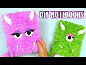 DIY NOTEBOOK IDEAS WITH WOOL! DIY BACK TO SCHOOL