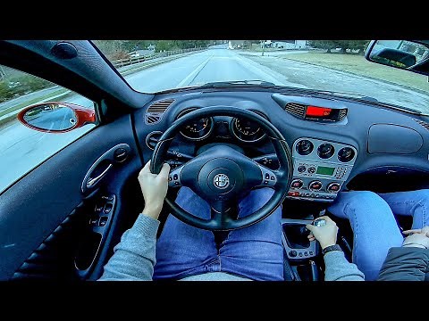 Alfa Romeo 156 GTA [POV Test Drive] - Amazing 3.2L V6 Sound!