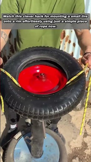 Genius Hack For Mounting Tires Without Using Professional Tools