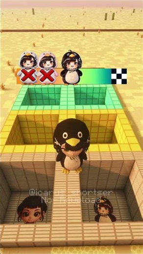 GuGuGaGa Penguin Vs Door Fit Challenge In Dead Rails Part 1 #minecraft