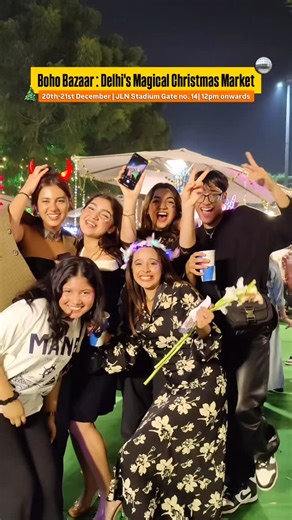 Fantastic Delhi ❤️ on Instagram: "Get ready for the 5-star Christmas treats because only 5 days left for Boho Bazaar! ⭐🎄 @bohobazaarfleamarket brings the season alive with cozy hot chocolate, mulled wine, s’mores by the bonfire, festive décor, and stalls full of gifts waiting to be unwrapped 🎁✨ From handcrafted ornaments to fashion and wellness treasures, every corner is a festive delight ready for you to explore 🎄 Come sip, shop, snap and sparkle—this is the Christmas weekend Delhi has been