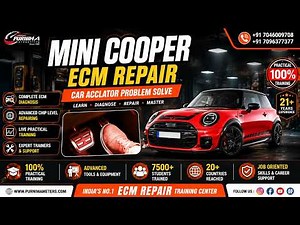 Mini Cooper ECM Repair | Fix Throttle Lag & Accelerator Issues | Live Practical Demo