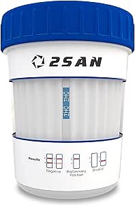 2San THC Urine Drug Test – Sensitive at-Home Marijuana Screening Kit – Detects THC at 15 ng mL – Fast 5-Min Results – Easy & Reliable Cannabis Test Strip (1 Pack, 1 Test)