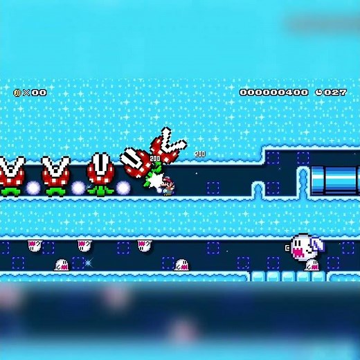 〔現在34位！〕寒～いspeed run〔50s〕 [It's cold] by ラグイひとこないで #shorts 🍄Super Mario Maker 2 ✹No Commentary #dbu