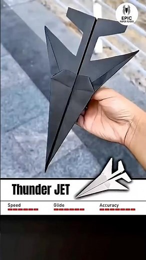 Fastest flying triangle jet plane ✈️ 😍 easiest paper airplane, best plane tutorial #shorts #paper