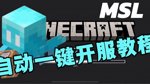 我的世界Java版MSL一键开服教程QAQ