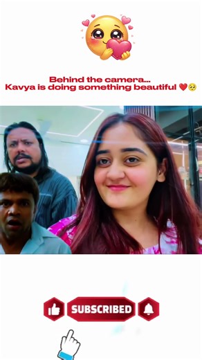 Kavya is doing something Behind Camera 😍 @BindassKavya #shorstvideo