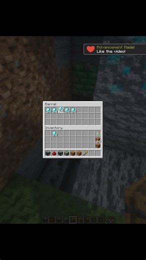 Minecraft Secret Barrel💀 #minecraft #shorts