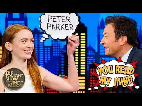 You Read My Mind with Sadie Sink | The Tonight Show Starring Jimmy Fallon