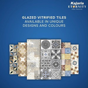 Our Glazed Vitrified Tiles are now available in stunning new designs and colours. Visit our showroom to view the new additions. Check out the nearest showroom, here: bit.ly/KajariaDealerGVT #Kajaria #KajariaCeramics #GlazedVitrifiedTiles #TheTrend #KajariaEternity | Kajaria Ceramics Limited