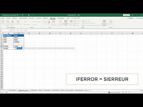 Excel Fonction Vlookup RechercheV