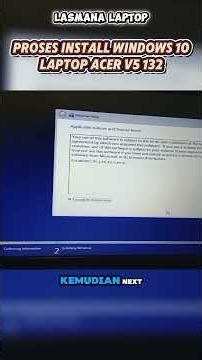 Windows 10 Installation Process on Acer V5-132! Fast & Smooth, Error-Free