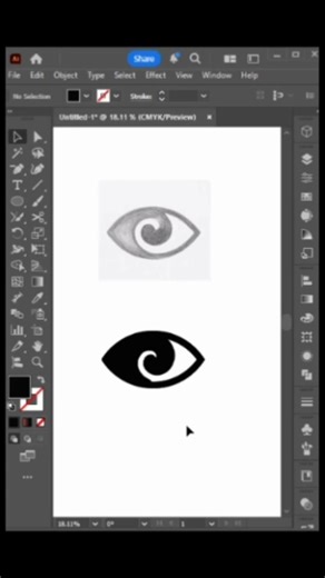 abstract shape in adobe illustrator #illustratortips #abstractshapes