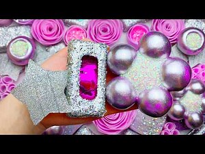 Relaxing ASMR Soap Art: Crushing Colorful Soap, Cutting cubes, and Creating with Glitter and Foam!