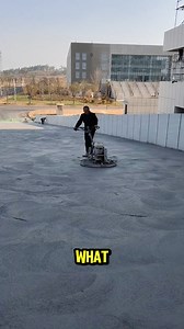 12K views · 12 reactions | The process of finishing concrete surfaces using a power trowel. | Woodform Crafts | Facebook