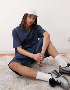 Reclaimed Vintage oversized chambray denim shirt in mid blue (part of a set) | ASOS