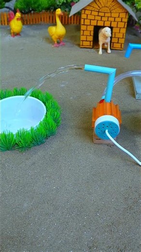 diy tractor video mini water pump science project motor #shorts #ytshorts #12