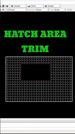 How To Trim Hatch Area In Autocad #autocadtricks #trending #autocad #architecture